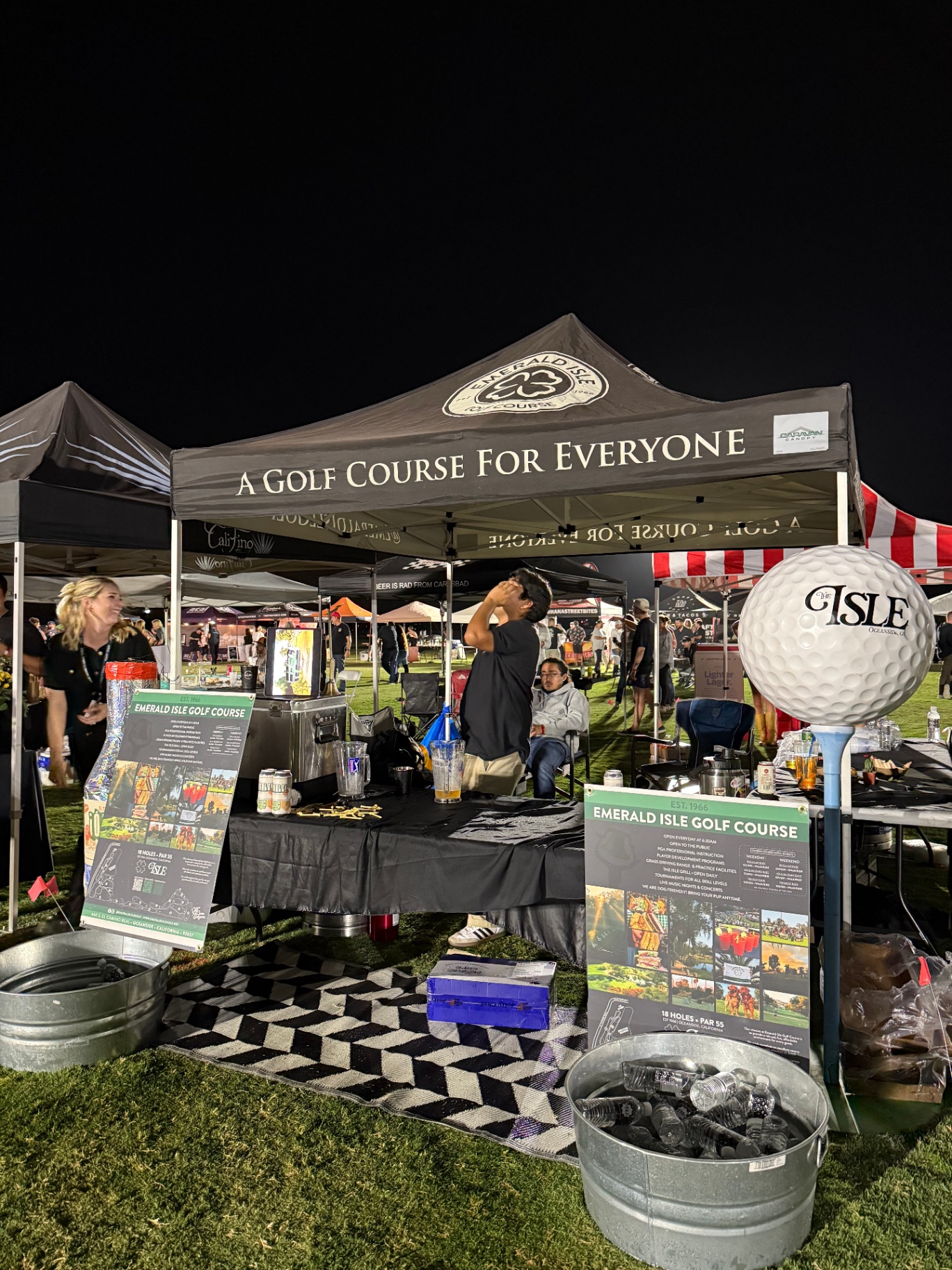 Emerald Isle Golf Course event tent